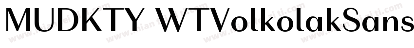 MUDKTY WTVolkolakSansDisplay Regula字体转换